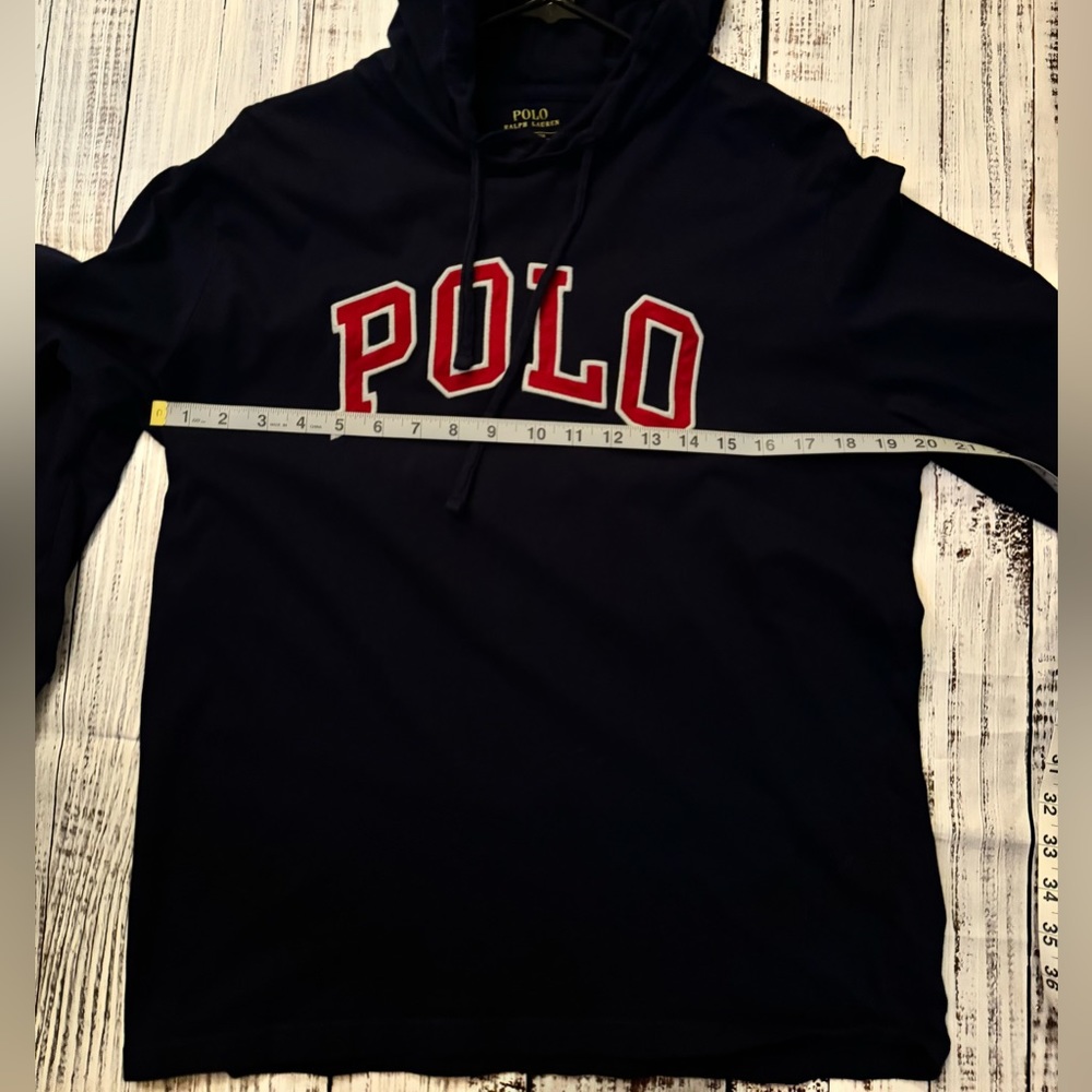 Polo Ralph Lauren Mens Jersey Hooded T-shirt Medium /Blue - Picture 4 of 9